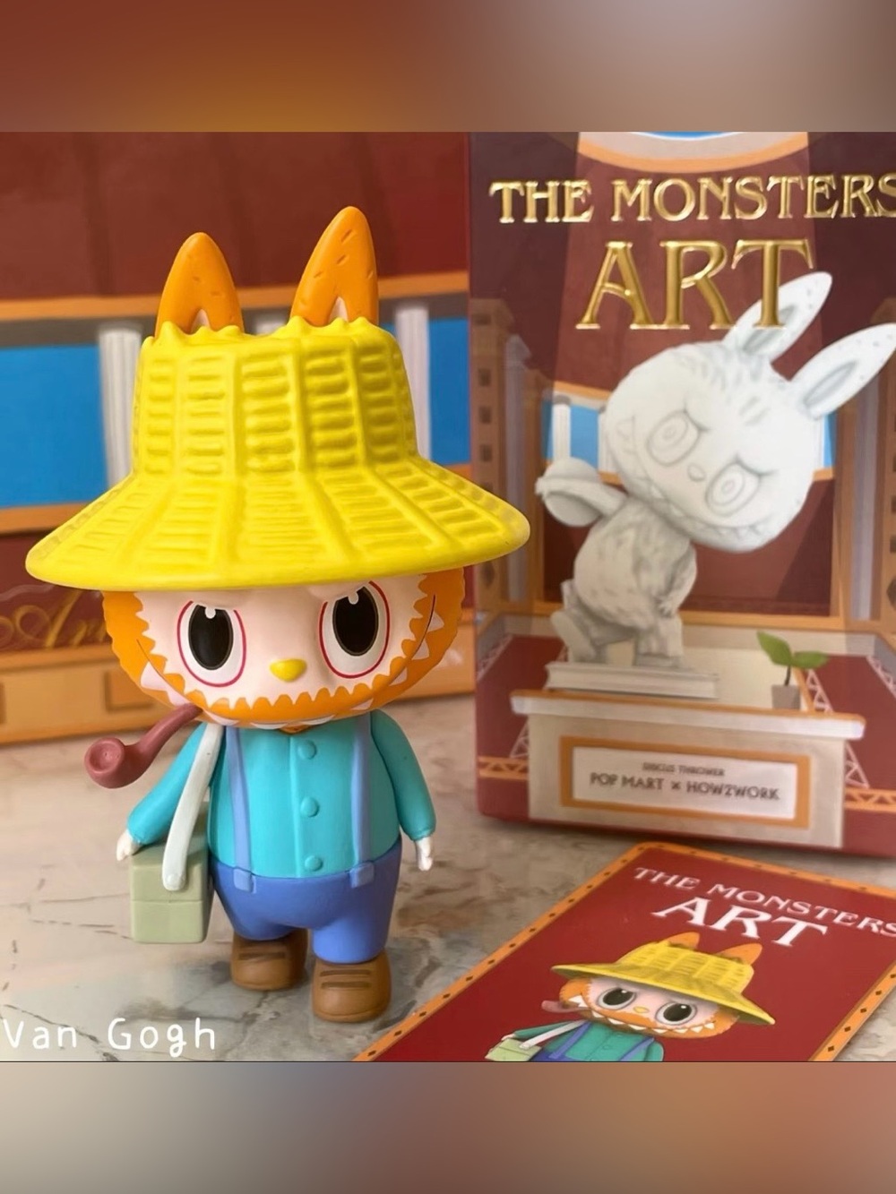 RARE Pop Mart x How2Work Van Gogh" from the Labubu "The Monsters” Art Series
